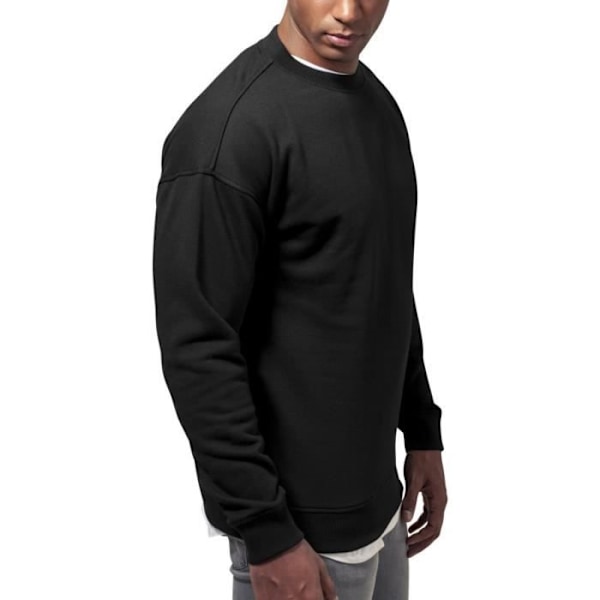 Sweat - Urban Classics - Crewneck Pullover - Sort - Lange ærmer - Klassisk krave Svart S