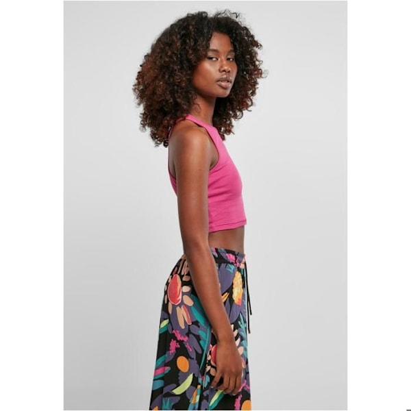Lyhyt toppi - URBAN CLASSICS - Naisten lyhyt rib-toppi - Tiukka - Fuksia - Mukava rosafuchsia S