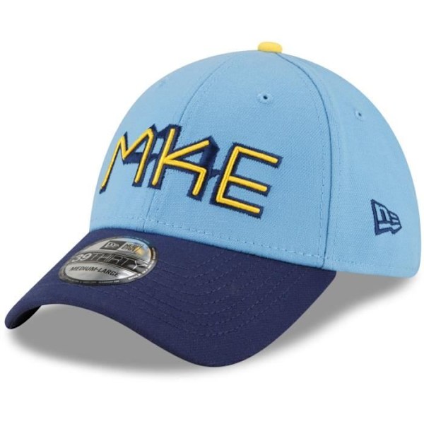 Casquette New Era 39Thirty - CITY CONNECT Milwaukee Brewers - Marin - Vit - Herr - Sportswear Marin S / M