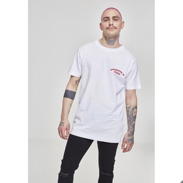 T-shirt - Mister Tee - giueppe's pizzeria - Hvid - Bomuld - Korte ærmer Vit S