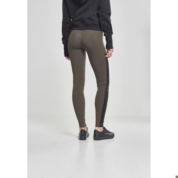 Naisten Legginssit - Urban Classic - Jacquard Camo Raidat - Korkea vyötärö - Skinny - Verkko-tasku mörkgrön/svart/ockra S