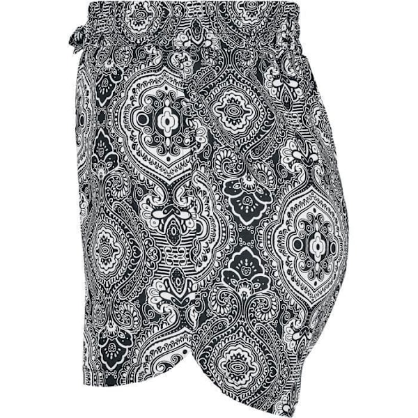 Kort Resort Viskose AOP - Urban Classics - Sort/hvid - 100% Viskose - Sexet - Kvinde Svart vit M