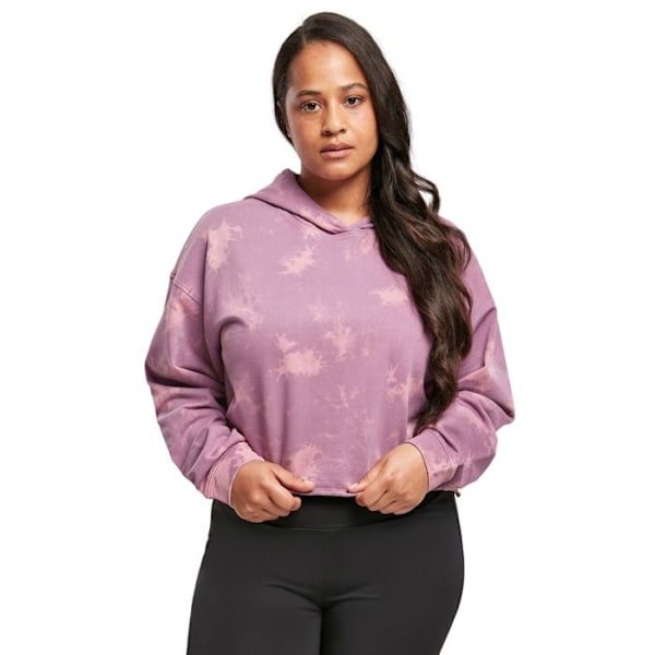 Hættetrøje - Urban Classics - Bleached - Duskviolet - Dame - Store størrelser duskviolett XXXXXL