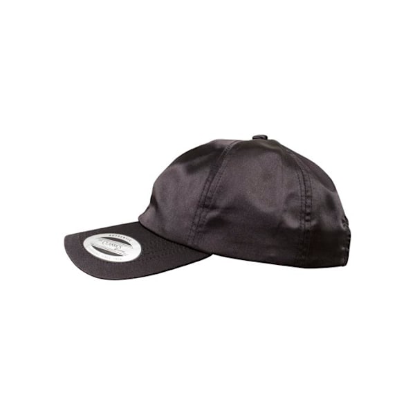 Kepa - Flexfit - Låg profil Satin - Svart - 100% Polyester - Klassisk stil svart