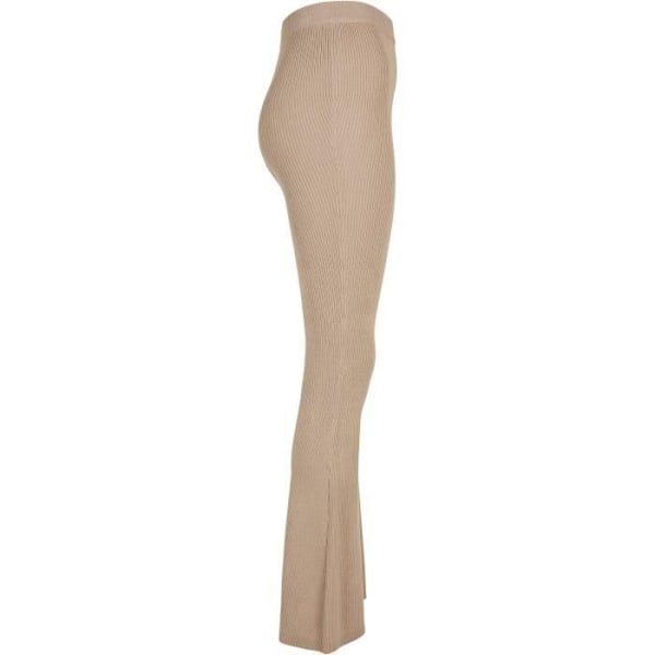 Urban Classics Rib Knit Bootcut Dam Leggings - Brun - M kastanj jag