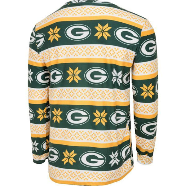 NFL-hold Vinter JULE Pyjamas Sæt skjorte og bukser Vert Bay Packers M