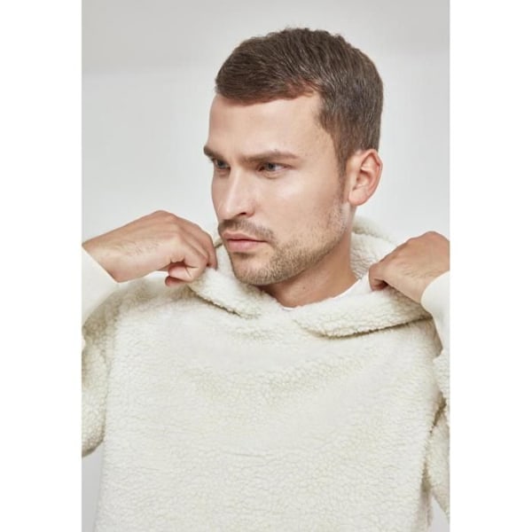 Hættetrøje - Urban Classic - Sherpa - Lys beige - Lange ærmer - 100% Polyester ljusbeige XXL
