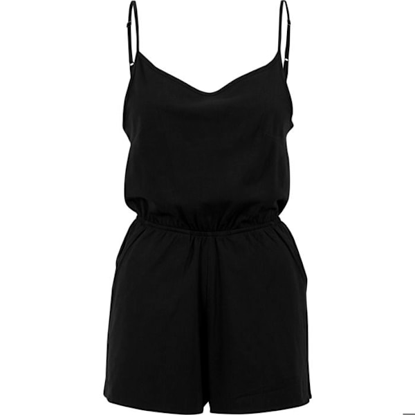 Kvinde jumpsuit - URBAN CLASSICS - Kort spaghetti - Sort - Behagelig - Store størrelser svart XXXXXL