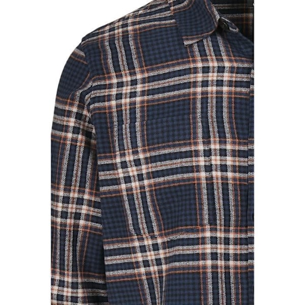 Chemise À Carreaux Campus - URBAN CLASSICS - Mand - Blå/Rød - Lange Ærmer - Standard Pasform Blå/rød S