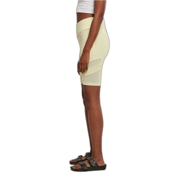 Urban Classics Tech Mesh GT högmidjade haklappshorts för kvinnor - Gul - Fitness - 3XL Gul XXL