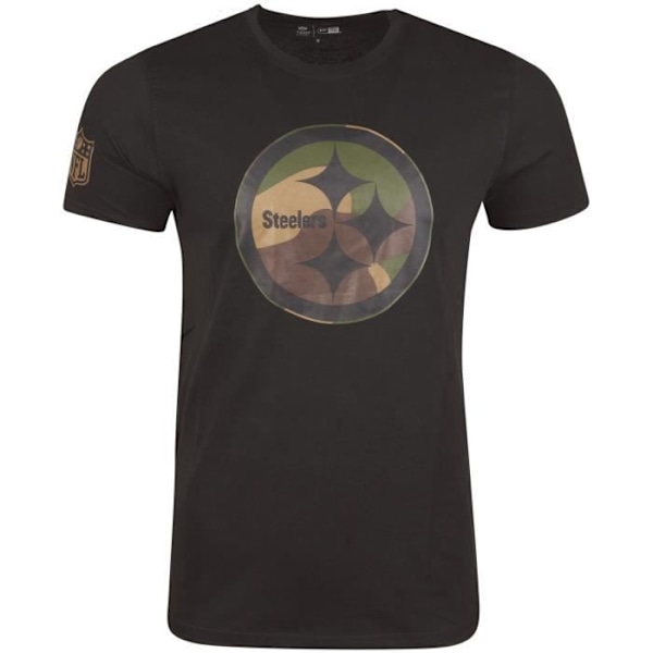 T-shirt NFL Pittsburgh Steelers New Era svart / trä camo - Herr Svart / trä camo S