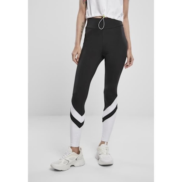 Leggings til kvinder - Urban Classics - Arrow - Høj talje - Sort - Åndbar - XS