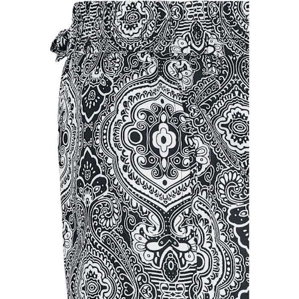 Kort Resort Viskose AOP - Urban Classics - Sort/hvid - 100% Viskose - Sexet - Kvinde Svart vit XS