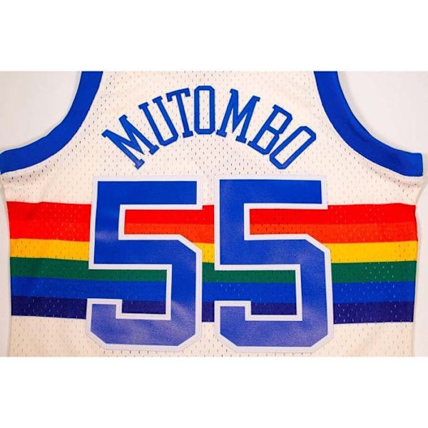 Baskettröja - Denver Nuggets - Dikembe Mutombo - 1991 - Herr - Andningsbar off-white M