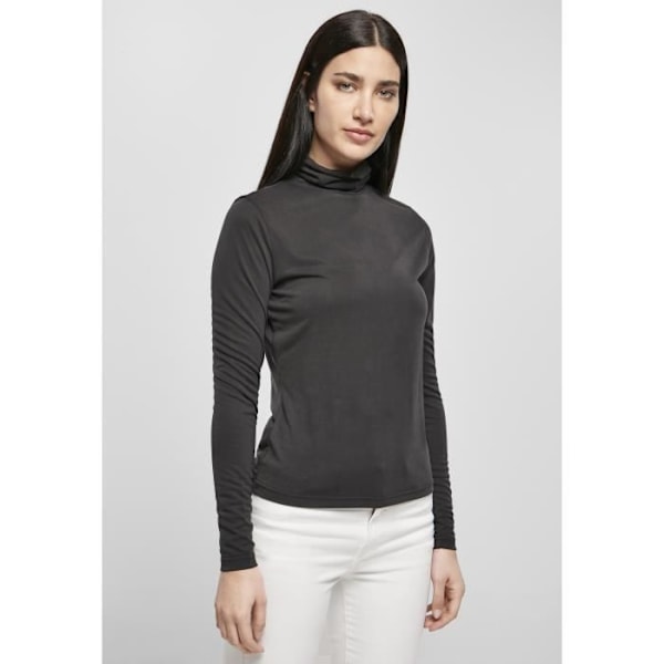 Trøje med rullekrave, lange ærmer, kvinde, Urban Classics, Modal - sort - XS