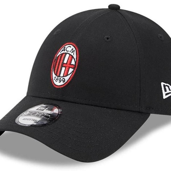 Cap 9FORTY - New Era - AC Milan - Sort - One Size - 100% Bomuld Svart Unik storlek