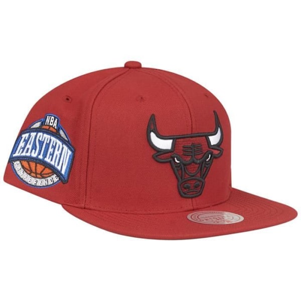 Snapback-lippis Mitchell & Ness - SIDEPATCH Chicago Bulls - Valkoinen - Miehet - 100% Polyesteri Svart