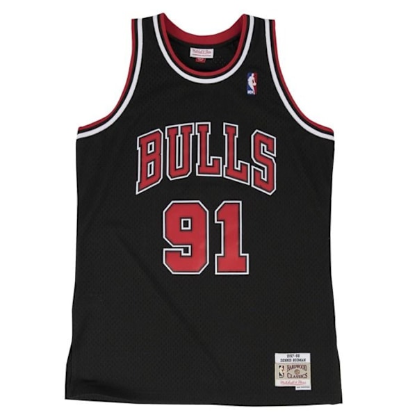 Baskettröja - Mitchell & Ness - Chicago Bulls 1997-98 - Dennis Rodman - 100% polyester - Svart Svart M