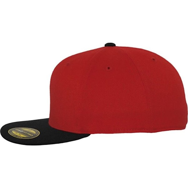 Kasket - Flexfit - 210 2-tone - Rød/Sort - Polyester/Elastan - Casual Rød Sort L/XL