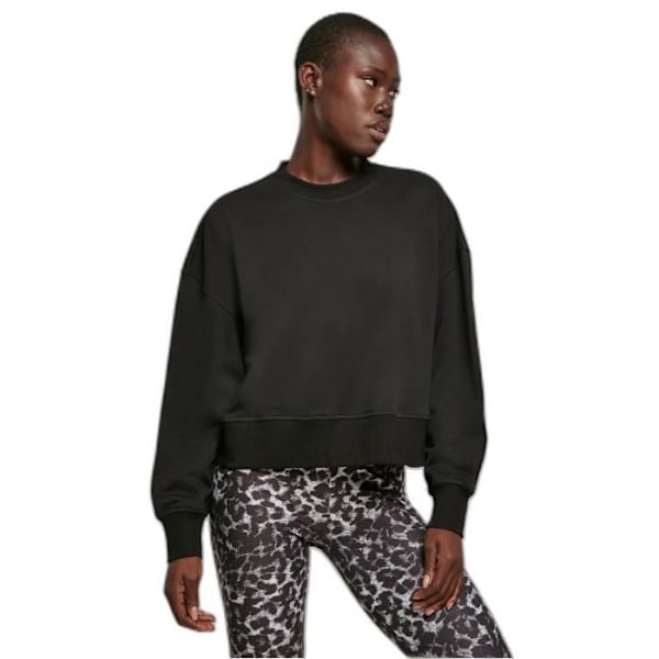 Højtaljede splitleggings til kvinder Urban Classics GT - sort - 5XL sort XXXXXL