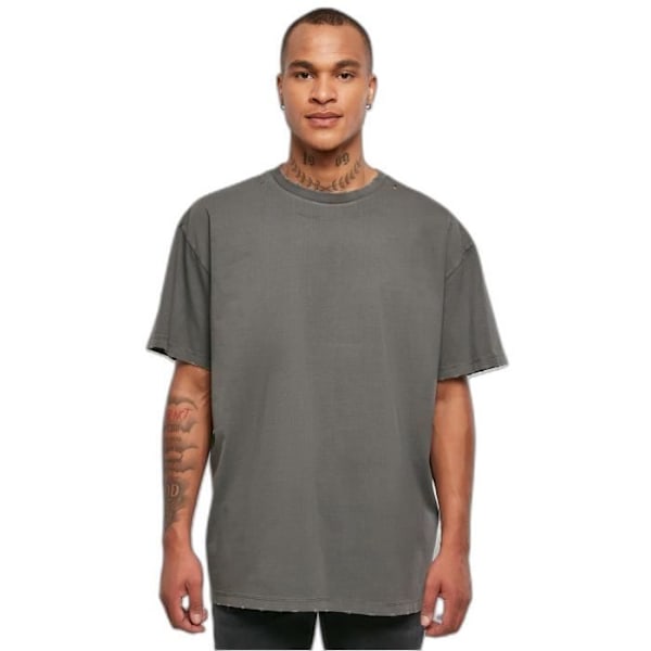 T-shirt Urban Classics Oversized Distressed - sort - M Svart jag