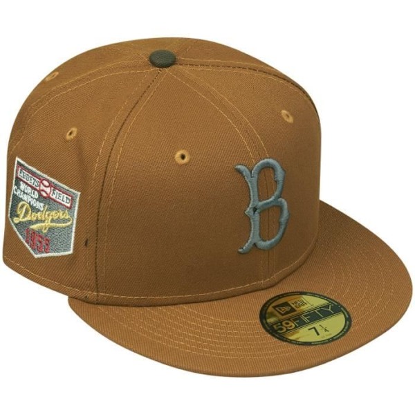 Casquette New Era 59Fifty - WORLD SERIES 1955 Brooklyn Dodgers - Ruskea - Valkoinen - Mies - Urheiluvaatteet Brun 8