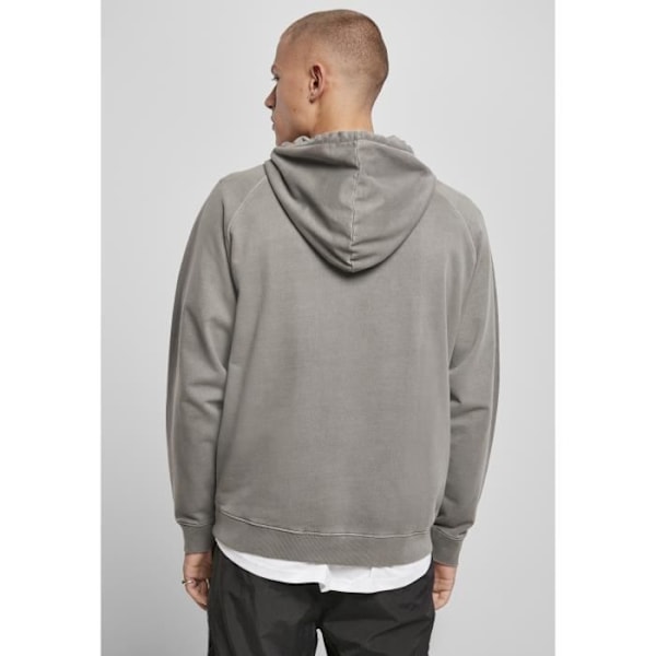 Urban Classics overdyed hættetrøje - mørkegrå - L Mörkgrå S