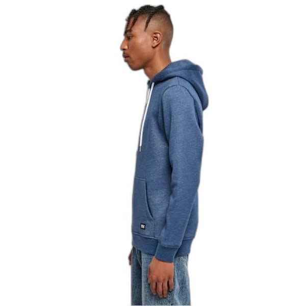 Urban Classics Basic Melange Hoodie - Blå - L Blå S