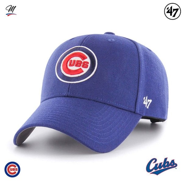 Keps - 47 - Chicago Cubs - Mörkblå - 85% Akryl - Sportkläder Mörk kunglig