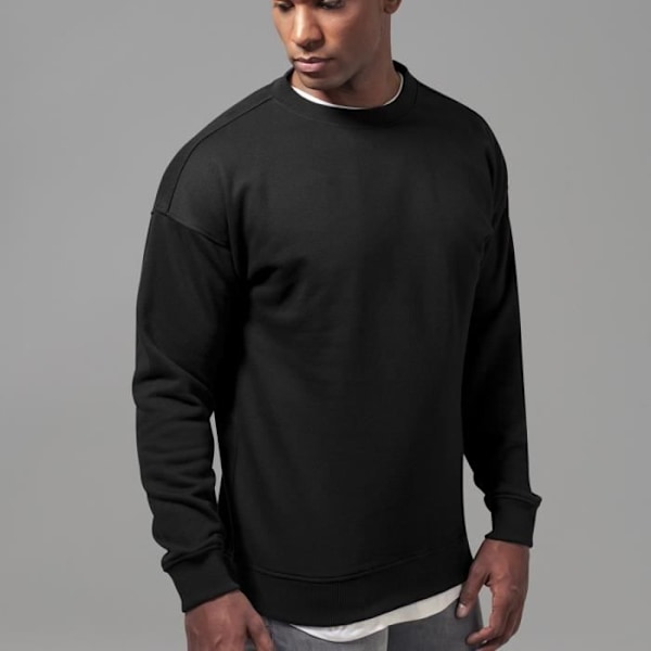 Sweat - Urban Classics - Crewneck Pullover - Svart - Långärmad - Klassisk krage Svart M