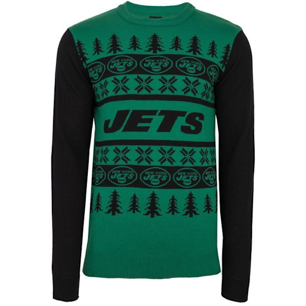 NFL Lags Ugly Sweater XMAS Tröja i stickat New York Jets XL