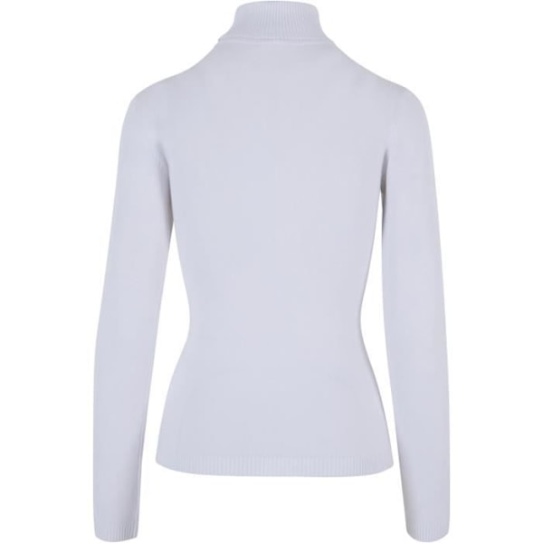 Vedä poolokauluspaita naisille - Urban Classics - Valkoinen - Viskoosi ja nylon - Slim fit - Pitkät hihat hvid M