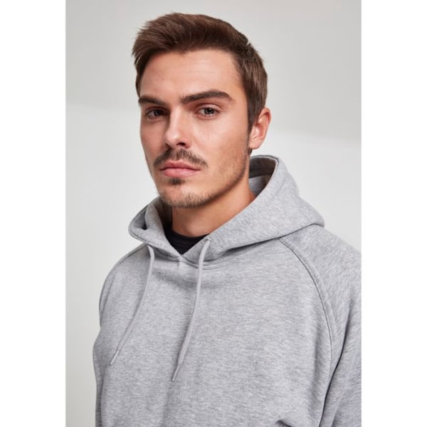 Hætte sweatshirt - URBAN CLASSICS - Store størrelser - Grå - Lange ærmer - Unisex grå XXXXL