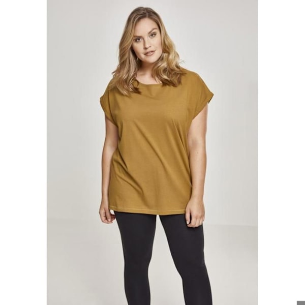 Naisten T-paita - Urban Classic - Suuret koot - Pitkät hihat - Klassinen kaula-aukko - Vaalea oranssi ljus orange XXXL