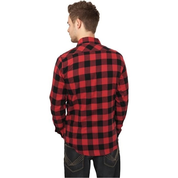 Urban Classics - A Carreaux FLANELL Paita musta / - jag
