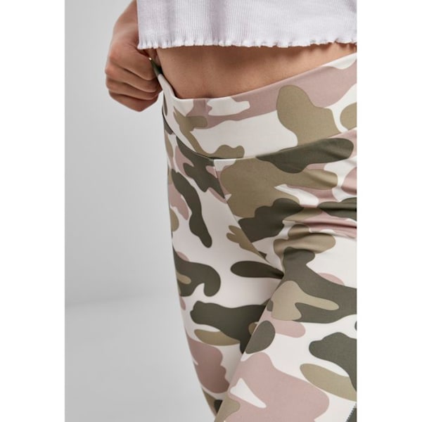 Korte cykelbukser dame - Urban Classics - Høj talje - Camouflage - Maksimal komfort - Tæt pasform roscamouflage XS