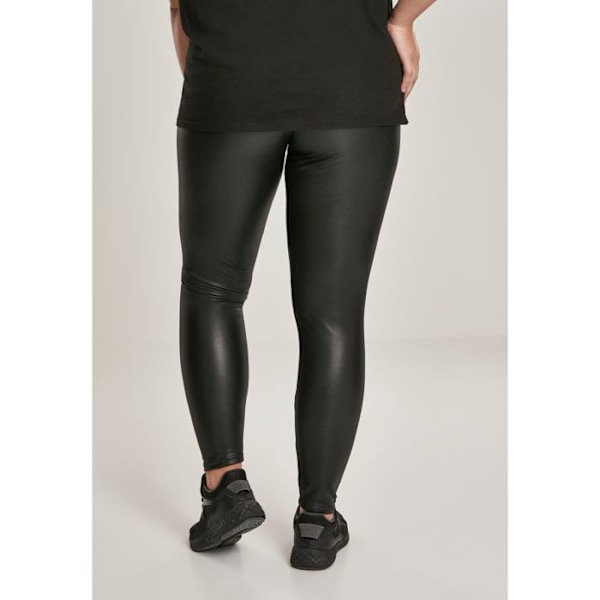 Urban Classics Naiset - Korkea vyötärö Legginsit keinonahasta sort XXXXXL