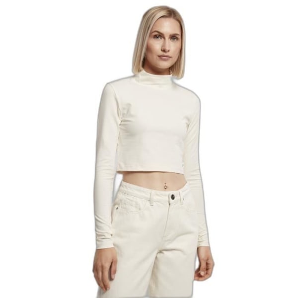 Pitkähihainen naisten pyörökaulust-paita Urban Classics Organic - valkoinen - XL Vit XL