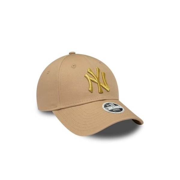 Casque New Era 9FORTY New York Yankees Metallisk Beige - Metalliskt logotyp - Justerbar - 100% Bomull Beige