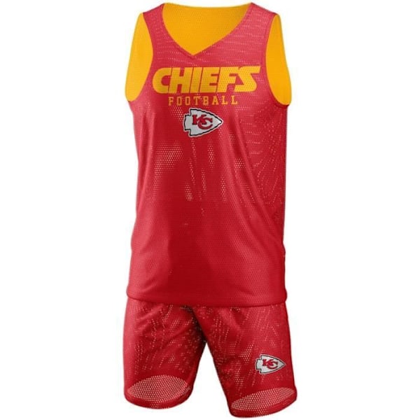 Yhdistelmäverkkokangas FOCO Iso Logo - NFL Kansas City Chiefs - Mies - Valkoinen - Monivärinen Flerfärgad jag