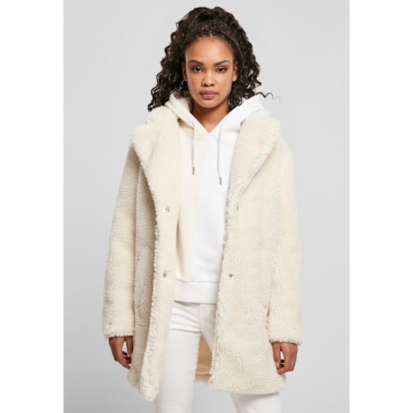 Kvinna Kappa - Urban Classics - Oversized Sherpa - Vit - Stora storlekar - Urban elegans Vit XXXL