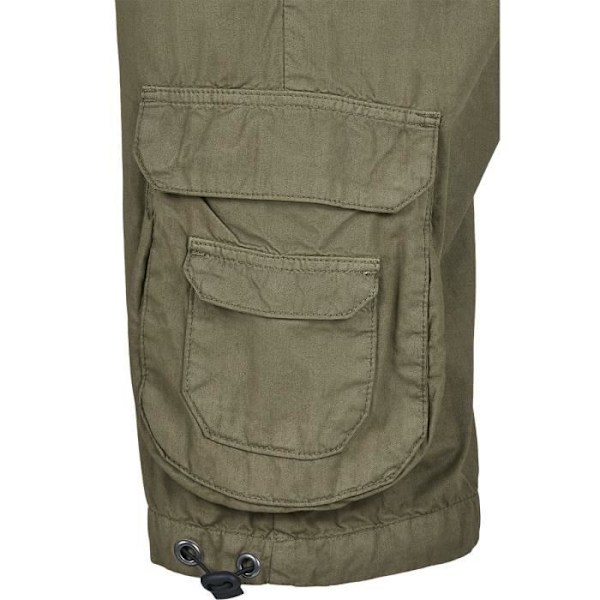 Lyhyt Cargo Mies - Urban Classics - Kaksoistaskut - Oliivi - 100% Puuvilla Oliv S