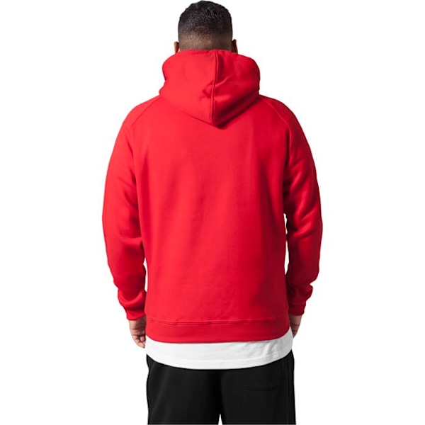 Huvtröja - URBAN CLASSICS - Stora storlekar - Röd - Långa ärmar - Unisex Röd XXXXXL