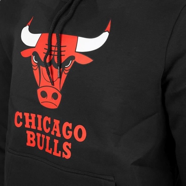 Sweatshirt med huva NBA New Era - Chicago Bulls - Herr - Svart - Långärmad Svart M
