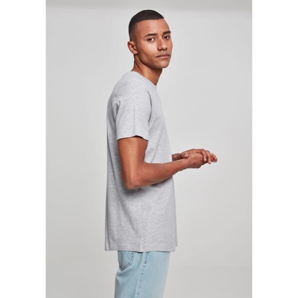 T-shirt Lång - Urban Classics - FORMAD - 100% Bomull - Långa Ärmar - Rund Hals Grå XL