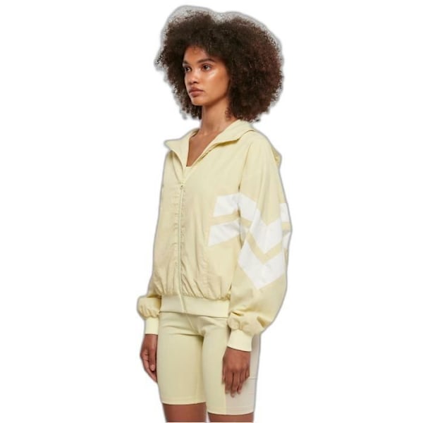 Kvindelig crinkled jakke Urban Classics Batwing GT - gul/hvid - 3XL gul/vit XXXXXL