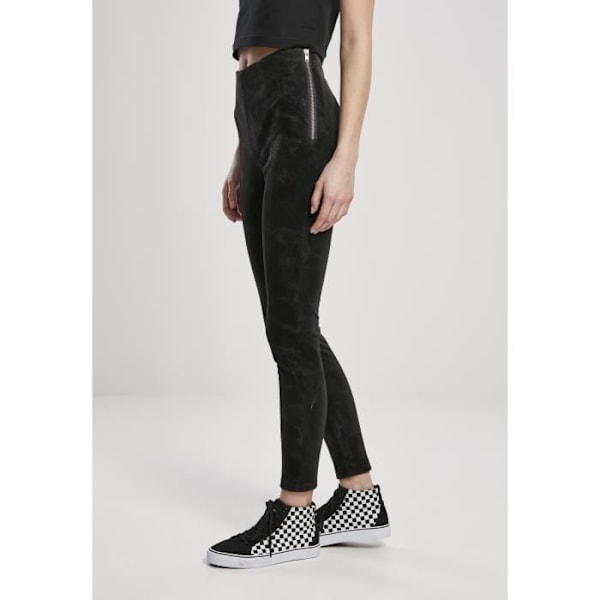 Naisten Housut - Urban Classics - Pesty Tekonahka - Musta Svart XS
