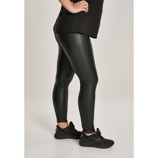 Urban Classics Naiset - Korkea vyötärö Legginsit keinonahasta sort XXXXXL