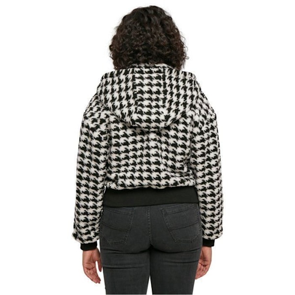 Oversize fleecejakke til kvinder Urban Classics AOP GT - sort - 2XL Svart XXL