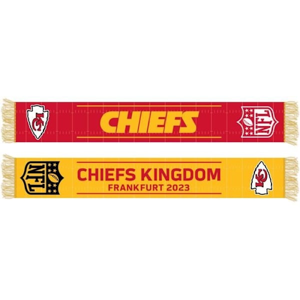 Huivi - NFL - Kansas City Chiefs - Valkoinen - 150x18cm - 100% akryyli